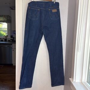 Wrangler Men's Straight Jeans - Dark Blue